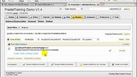 PrestaShop - Learn about the Featured Products on the Home Page Module