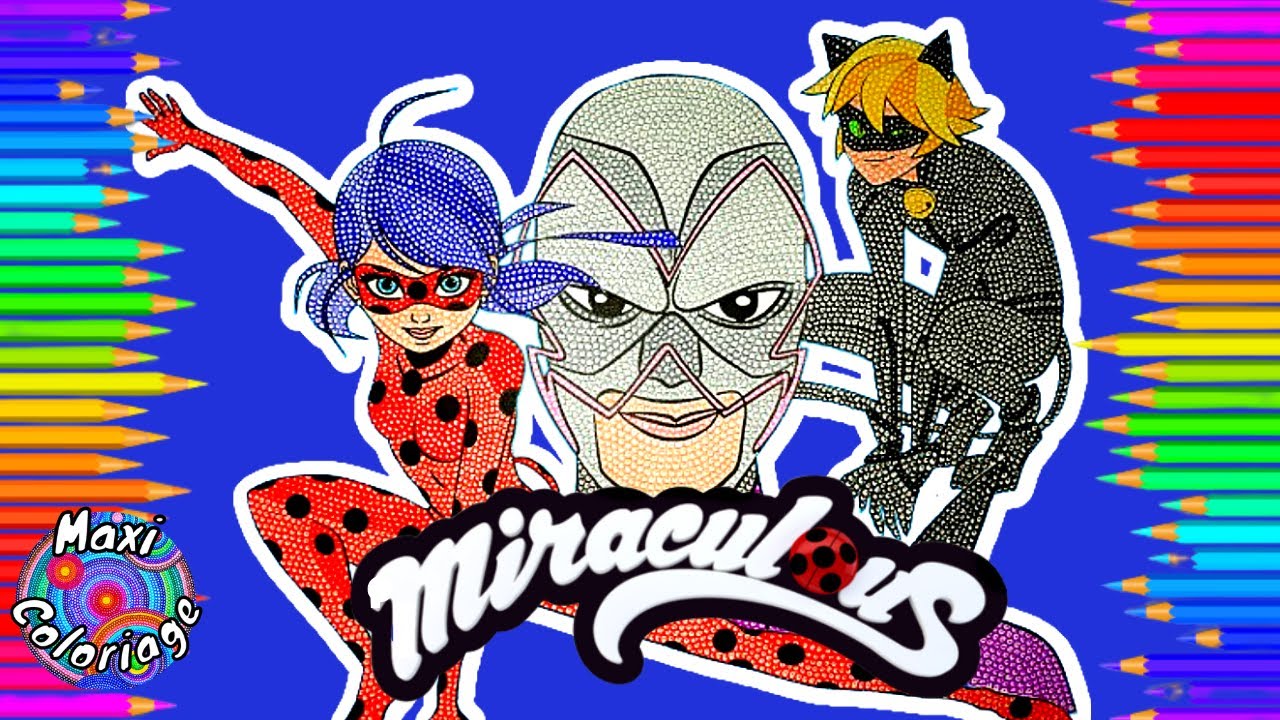 Colorier et dessiner Marinette, Chat Noir et Le Papillon de MIRACULOUS