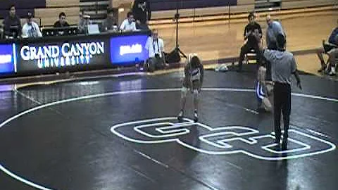 Kyle McCrite vs. Sean Silva- College wrestling 125...