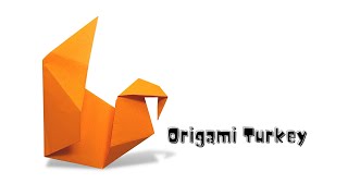 Easier Thanksgiving Decoration 2024 Origami Turkey Tutorial Paper craft for kids