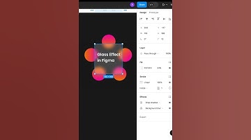 Glass effect in figma | Glassmorphism Figma #shortsfeed