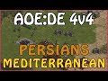 AOE:DE - Road to 3k ELO - 4v4 Persians Mediterranean - eartahhj - 04/02/2021
