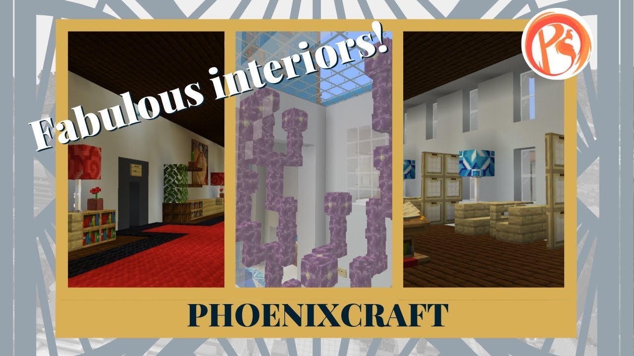 Interior Design Secrets! Phoenixcraft S2 Ep 10 Let's Play Minecraft!