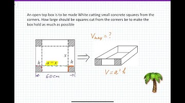 Calculus 1: Derivatives: How to make box with maximum volume.