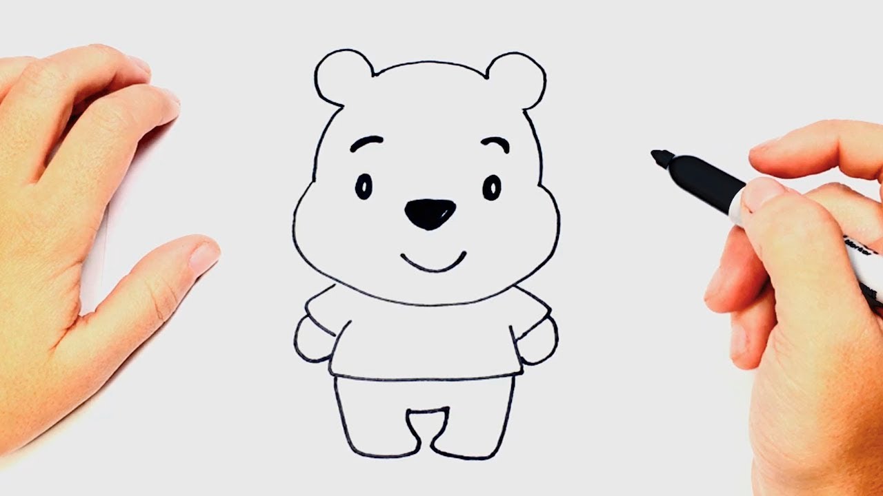 How To Draw Winnie The Pooh Winnie The Pooh Easy Draw Tutorial Youtube