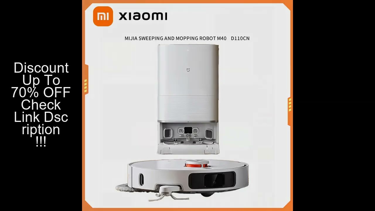 XIAOMI MIJIA M40 Robot Vacuum Cleaner,High-Precision Obstacle Avoidance,12Kpa Suction,Intelligent Mo