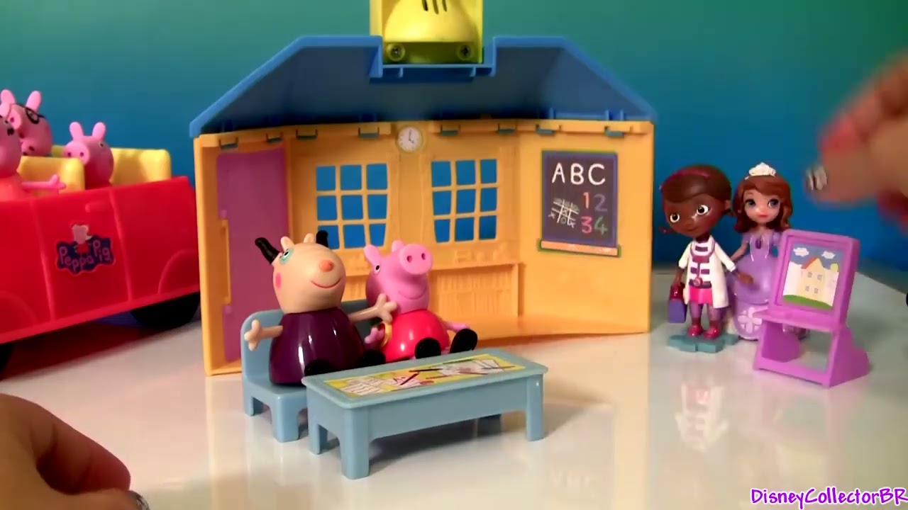 Peppa Pig School House Playset Peek 'n Surprise Schoolhouse Nickelodeon   Escuela Scuola Escola