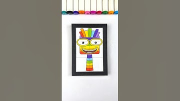 Sprunki OC Seven Numberblocks Cardboard piece Putting Puzzle 🧩 #sprunki #incredibox #trend