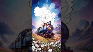#shorts #train #happytrain #colors #paintbynumbers #relax #coloring