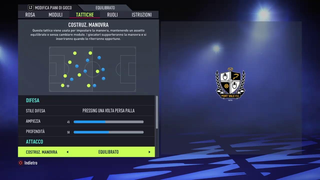 #1 iniziamo la nuova carriera con il Port Vale, squadra Inglese dal 1876, dalla quarta divisione!!