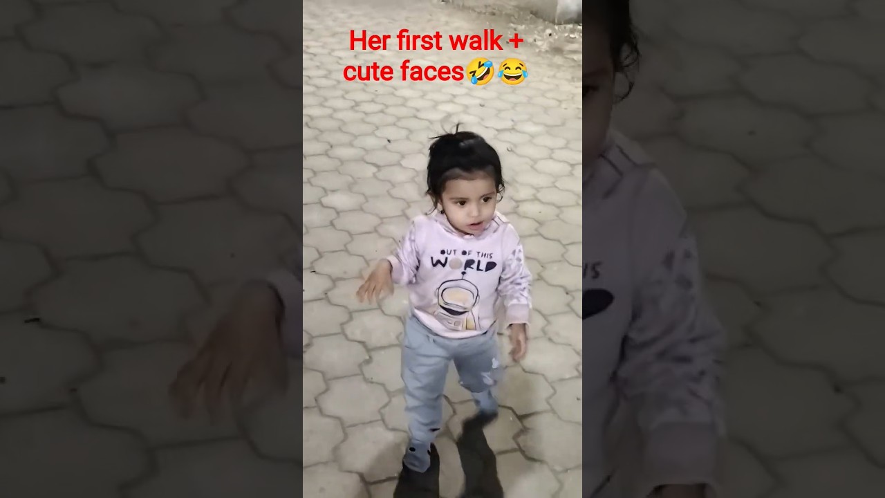 Tiny Steps, Big Moment 👣😭 Baby Girl First Walk” 