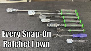 My Snap-On Ratchet Collection!! As of March 4th 2026