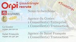 Orpi Guadeloupe - Agence Boutarel Saint François et le Gosier Recrute