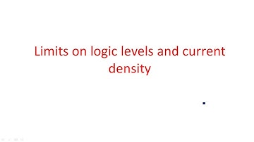 Logic levels | Current density | Limits | VLSI | Lec-52