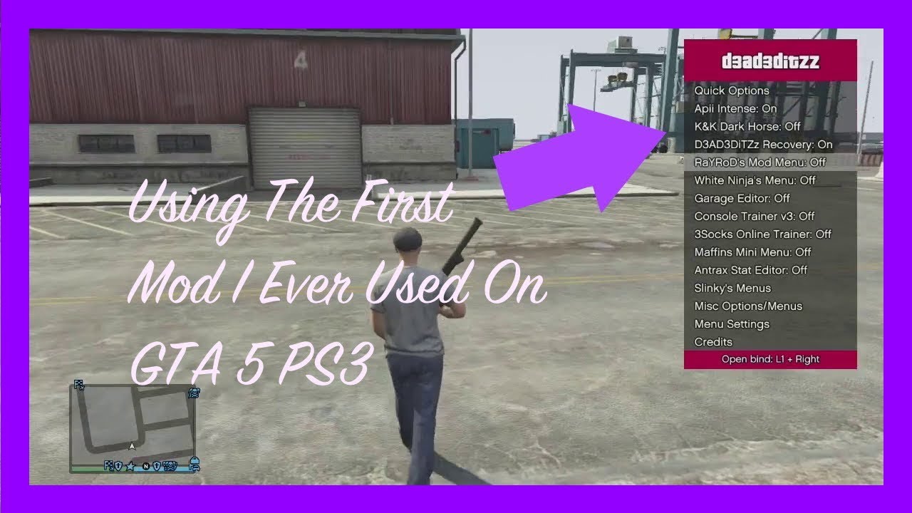 ♕[GTA 5/PS3] Ninja Script Mod Menu Base By Lush Modz