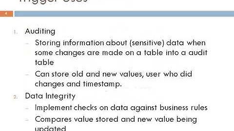 Introduction to PL/SQL Triggers in Oracle