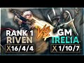 Challenger Riven Main shows you how he easily STOMPS Irelia! (Riven vs Irelia)