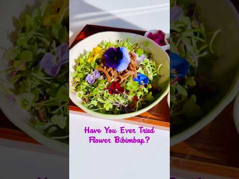 Flower Bibimbap in Busan, Korea