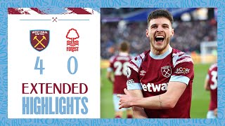 Extended Highlights | Hammers Stroll To Victory | West Ham 4-0 Nottingham Forest | Premier League