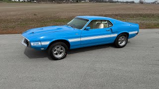 1969 Shelby GT500 Fastback - Grabber Blue White Interior - Matching Numbers