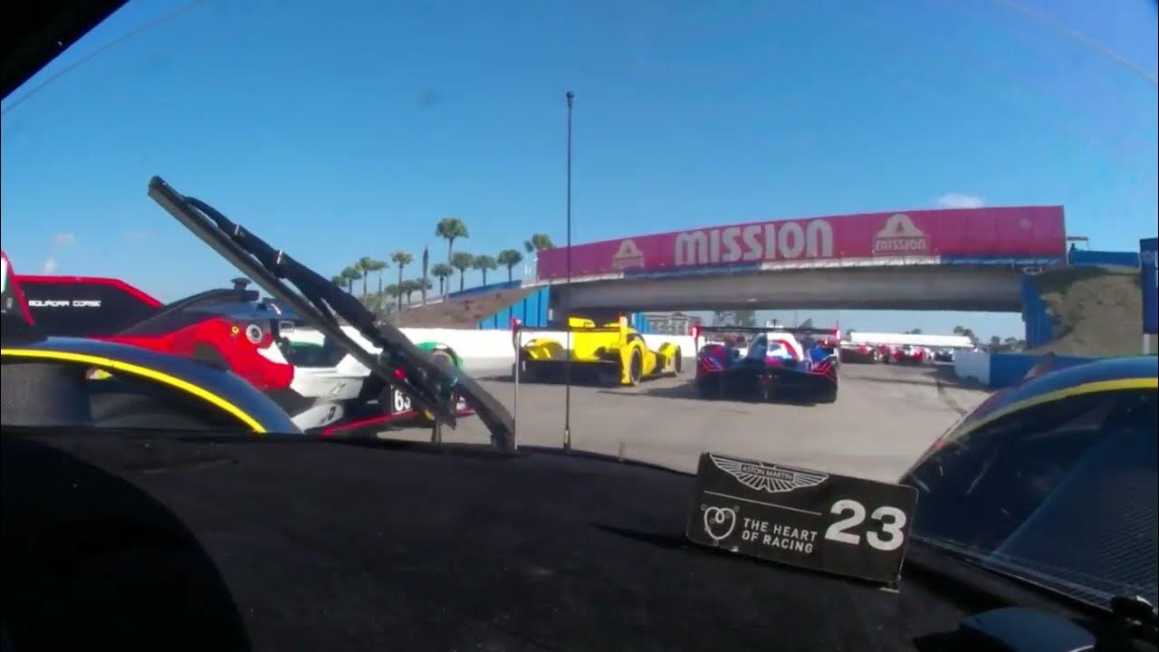 2025 IMSA Sebring 12 Hour Aston Martin 23 GTP/LMH (Start) YouTube