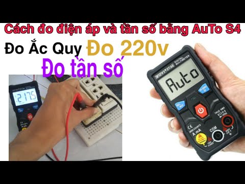 Video Cách đo điện DC Bình Ắc Quy, Điện xoay chiều AC 220v... - youtube