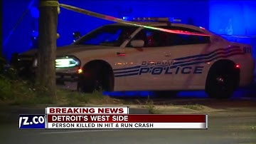 Person killed in hit-and-run crash on Detroit