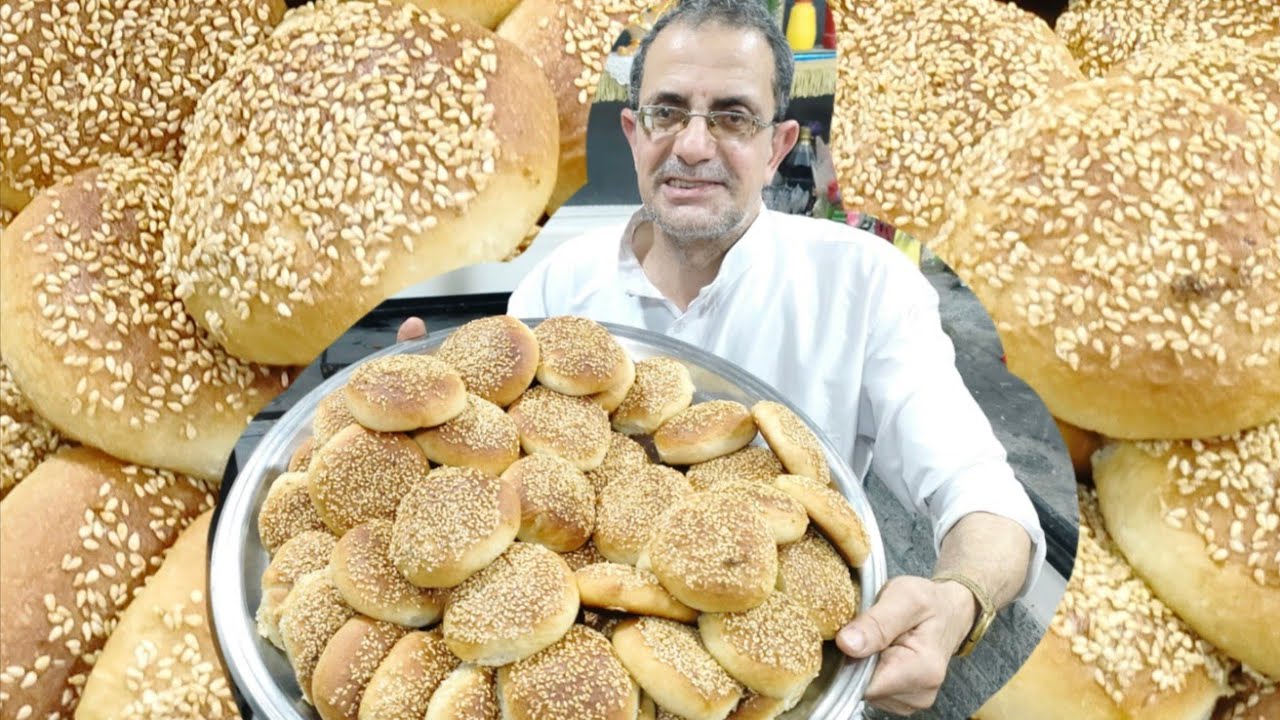 قرص الافران بالسمسم هشه وطريه و اقتصاديه مش هتبطلو تعملوها للمدراس وللفطار بحشوات مختلفة