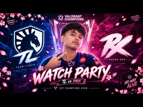 🌸 VCT CHAMPIONS 2026 — TL vs PRX | WATCH PARTY 🔴の配信サムネイル
