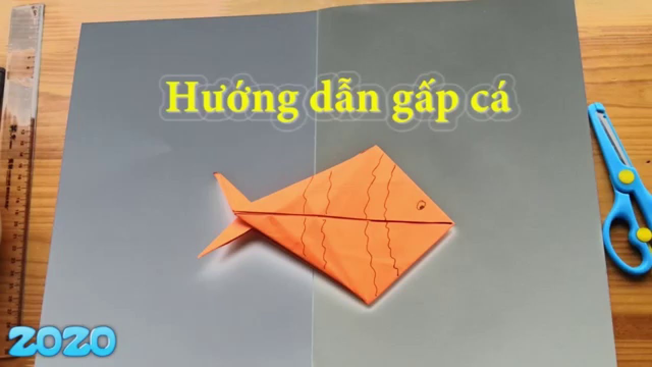 Đồ Chơi Giấy Cho Trẻ Em _ Hướng Dẫn Bé Cách Gấp Giấy Origami Hình Cá Chép [  Zozo Tv ] - Youtube
