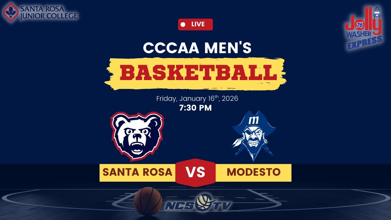 Santa Rosa vs Modesto Junior College Men's Basketball LIVE 1/16/26