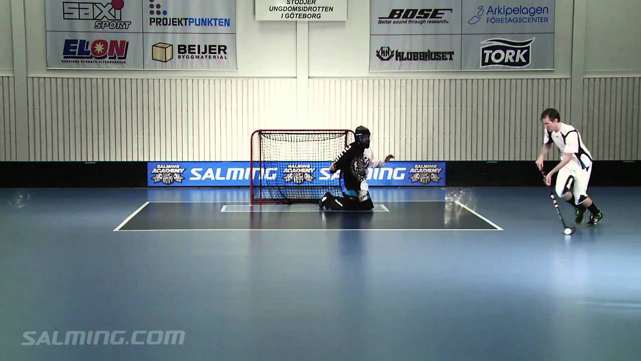 Salming Academy Goalie - Mobility drill - contineous repositioning