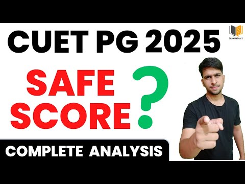 CUET PG 2025 - Safe Score | Cut off for DU, BHU, JNU - YouTube