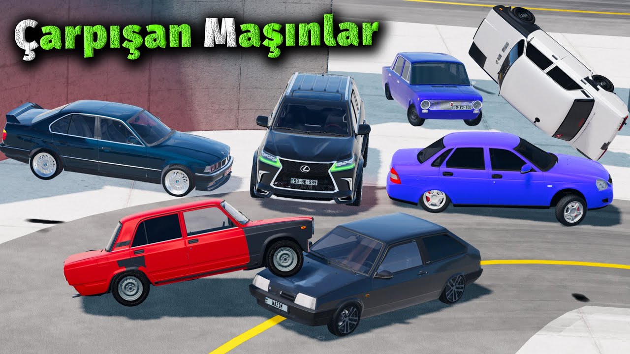 Ladalar Vazlar Kasıb Bağban Evsiz Adam və Xuliqan - Maşın Savaşları | BeamNG.Drive | #sahmarehmedov