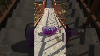 🎮 Gaming Controller Bottle vs Giant Stairs 🤯✨ #shorts