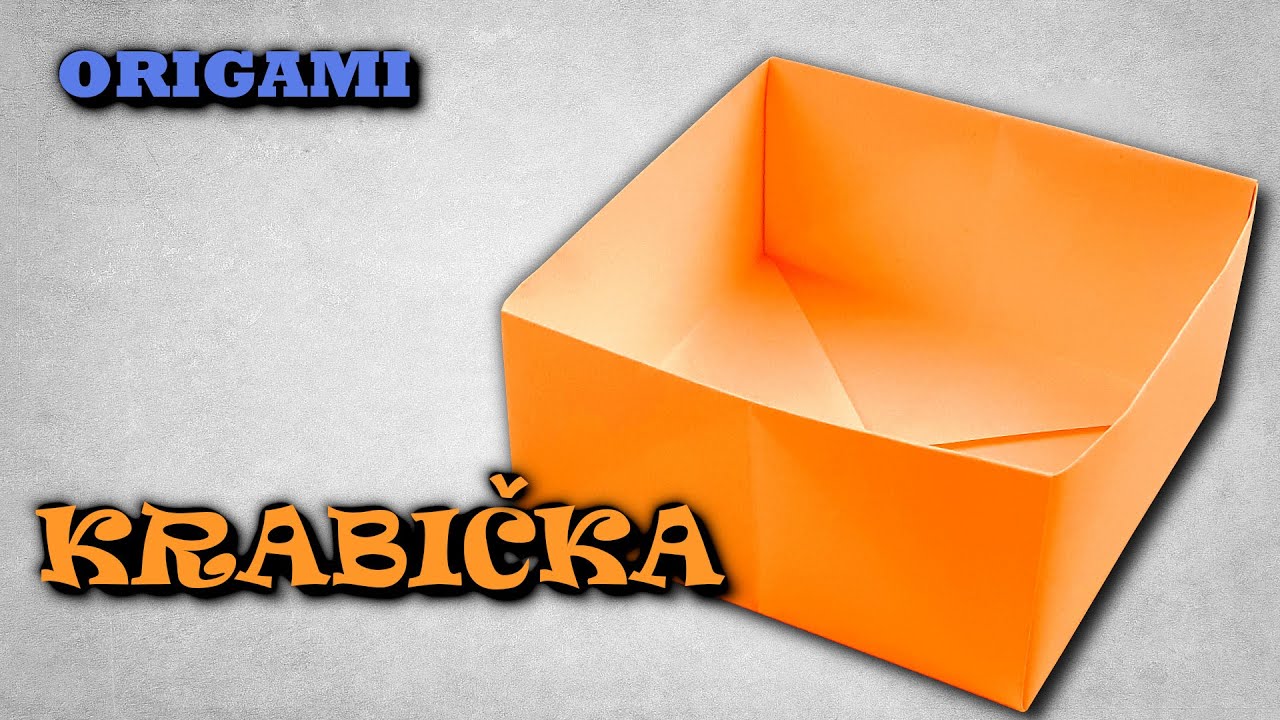 Origami krabička z papíru - jak složit krabičku z papíru A4 - YouTube