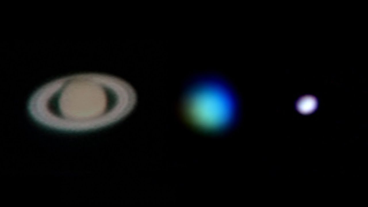 Live Footage Of Saturn, Uranus & Neptune Through My Telescope - YouTube