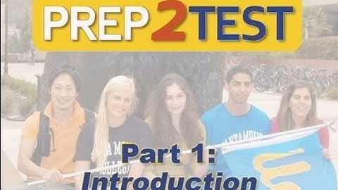 Prep2Test Part 1 Introduction
