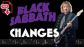 Black Sabbath – Changes (🔴Bass Tabs | Notation) @ChamisBass   #blacksabbathbass