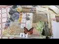 紙もの【色々な素材で大判コラージュを作ります】collage journal with me✨(Elizabeth Craft designs)