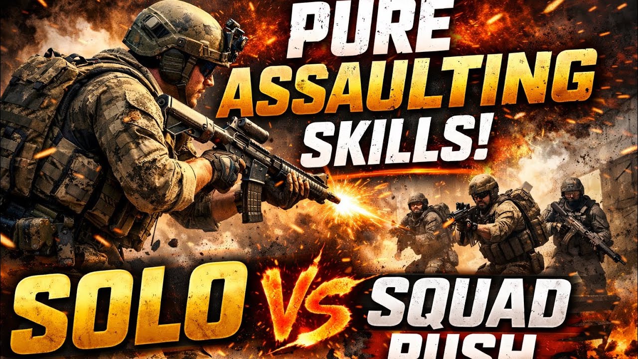 🚀 SOLO vs SQUAD RUSH | Pure Assaulting Skills | Clutch Moments & Aggressive Pushes#bgmi 