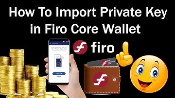 How To Import Private Key in Firo Core Wallet | Firo Coin Core Wallet