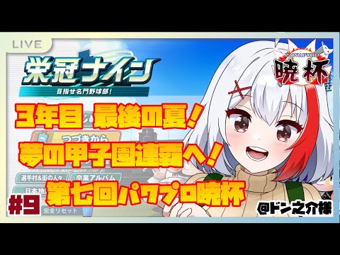 【バ美肉】3年目夏！負けたら終わりの最後の夏！夢の甲子園連覇へ！～最仲学院高校 #9【パワプロ2024】【#第七回パワプロ暁杯】【栄冠ナイン3年縛り】