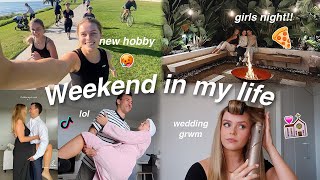 WEEKEND VLOG | Running?? Europe Planning, Girls Night + Wedding GRWM!