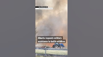 Alberta requests military assistance to battle wildfires #shorts