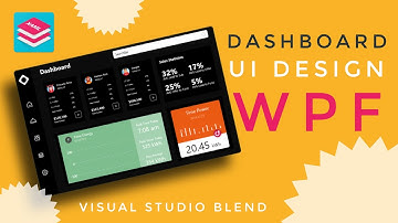 WPF Tutorial : DASHBOARD design in Visual studio blend | Handy Controls | Live Charts | User Control