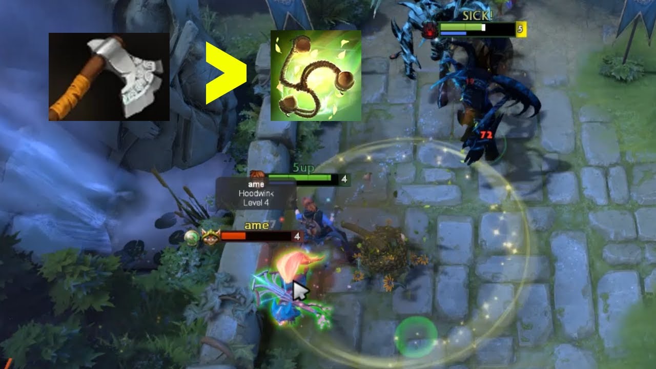 Using Quelling Blade to counter Hoodwink