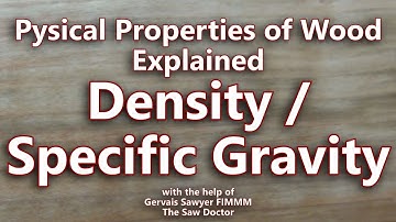 Wood Density / Specific Gravity - Mitch