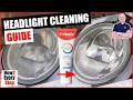 Clean and restore faded headlights with toothpaste protect with wax