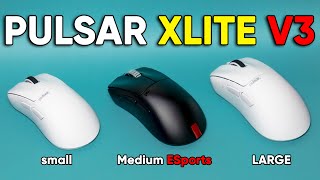 NEW Pulsar XLITE V3 + eS Eports Mice & LARGE Size 3!